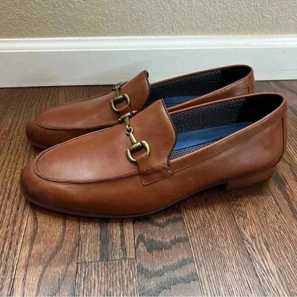 Vince Camuto Axyl Loafer Round Toe Leather Shoes Men’s Size 13 M VY-AXYL Brown - Picture 9 of 16